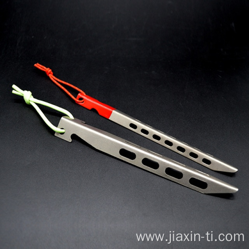 Windproof V-Shaped Titanium Stakes